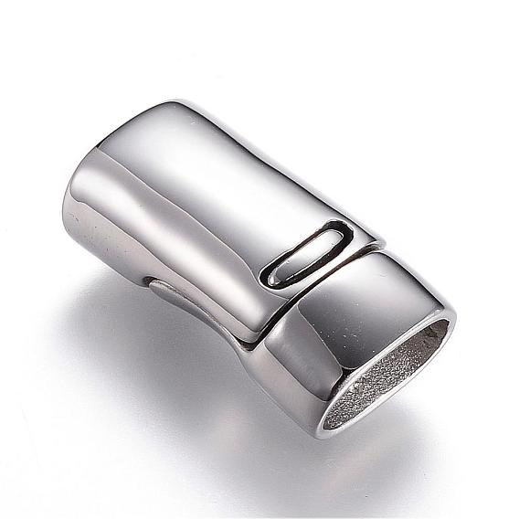 304 fermoirs magnétiques en acier inoxydable avec extrémités à coller, rectangle