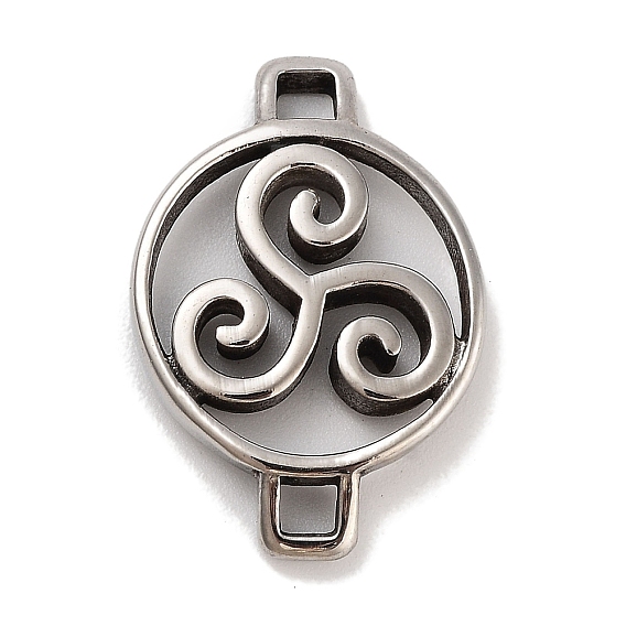 Ретро 304 звенья из облачной нержавеющей стали, для изготовления кожаных браслетов, плоско-круглые