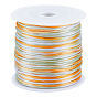 40м круглый полиэстерный шнур, гремучий атласный шнур, с пластиковыми бобин