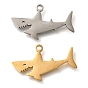 201 подвески из нержавеющей стали, акул амулеты