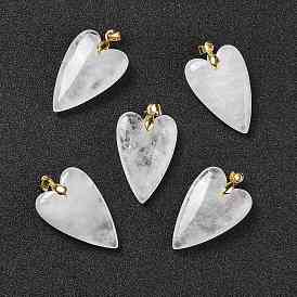 Драгоценный камень подвески, с реечной обшивкой латунными выводами, долговечный, сердце