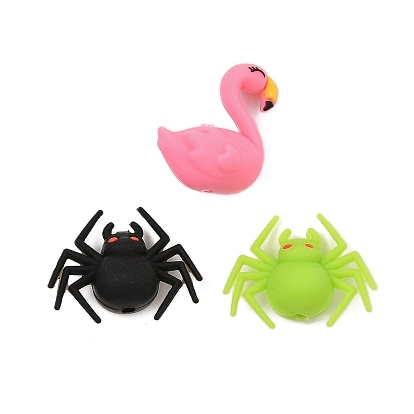 Силиконовые бусины, изготовление ожерелий и браслетов своими руками, паук/лебедь