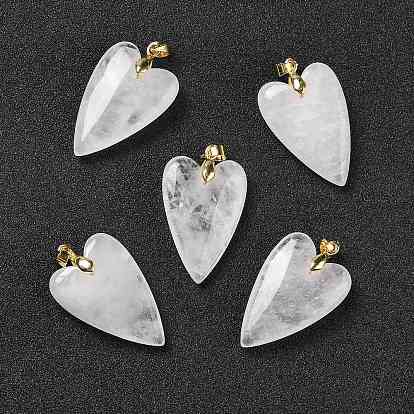 Драгоценный камень подвески, с реечной обшивкой латунными выводами, долговечный, сердце