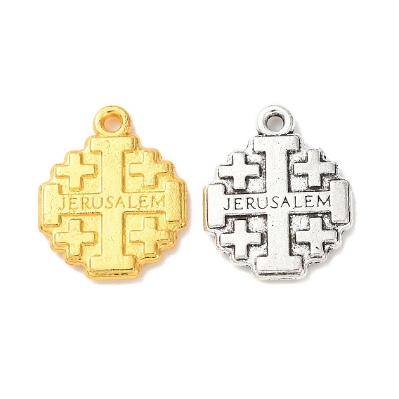 Сплавочные подвески тибетского стиля, амулеты с иерусалимским крестом