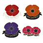 Veteran Poppy Badge: Unique Military Style Emblem for Patriotic Fashion Statement