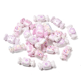 Printed CCB Plastic Beads, Candy
