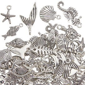 60 шт. Подвески из сплава в тибетском стиле, темы морских животных