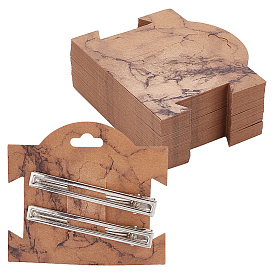 Прямоугольные скрепки для волос, аксессуары для волос, мраморный/цветочный узор