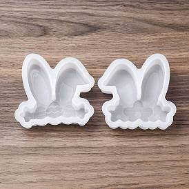 Силиконовые формы для поделок на пасхальную тематику, формы для литья смолы, для уф-смолы, изготовление изделий из эпоксидной смолы, изготовление свечей, уха кролика