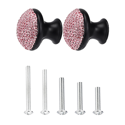 2 шт. ручки для дверцы шкафа из алюминиевого сплава, алмазная живопись кухонный ящик тянет ручки шкафа, полукруглый