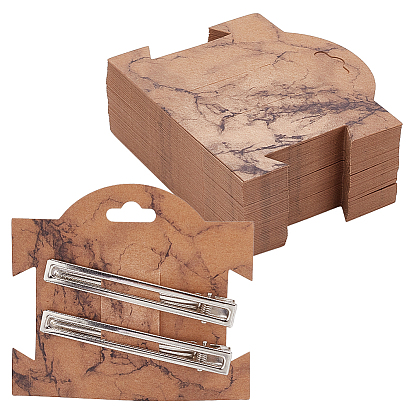 Прямоугольные скрепки для волос, аксессуары для волос, мраморный/цветочный узор