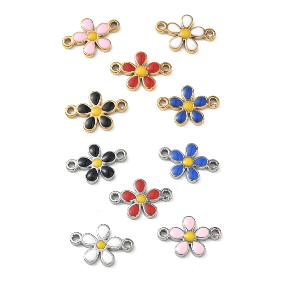304 эмалированные подвески из нержавеющей стали, цветок ссылки