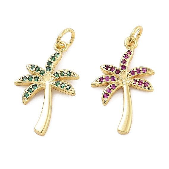 Стойка металлическая латунная микропрофилированная кубическая циркония подвески, долговечный, без свинца и без кадмия, кокосовая пальма