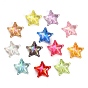Perlas de acrílico transparentes con revestimiento uv, iridiscente, estrella