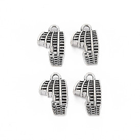 Tibetan Style Alloy Charms, Cadmium Free & Lead Free, Colosseum