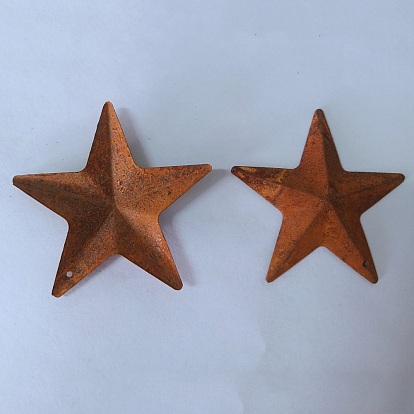Pendentifs en fer, rouiller, étoiles