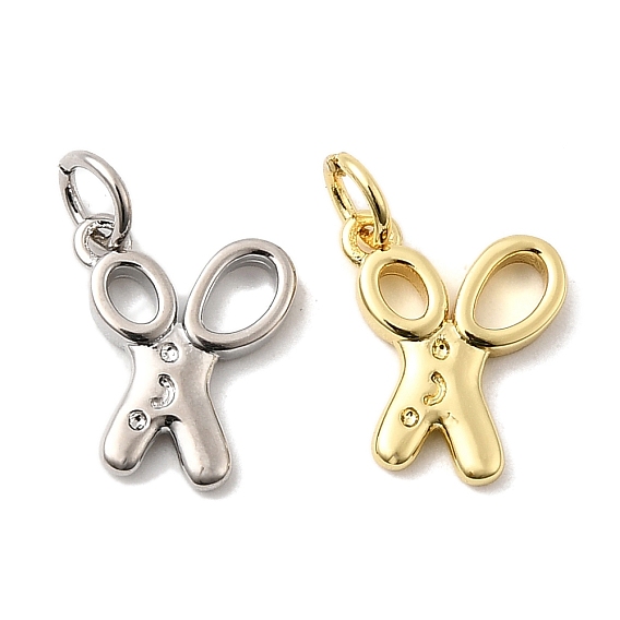 Латунные подвески, ножницы подвески, долговечный, без свинца и без кадмия, стойки покрытие, с целью перехода в кольце