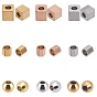 PVD Vacuum Plating 304 Stainless Steel Beads, Cube