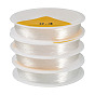 4 Rolls Round Crystal Elastic Stretch Thread, for Bracelets Gemstone Jewelry Making Beading Craft