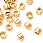 SHEGRACE Brass European Beads, Cadmium Free & Lead Free & Nickel Free, Large Hole Beads, Column