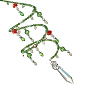 Glass Beads & Steel Spiral & Handmade Lampwork Mushroom Suncatchers, Cone Charm for Window Hanging Ornament