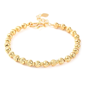 Brass Grooved Rondelle Beaded Bracelets for Women