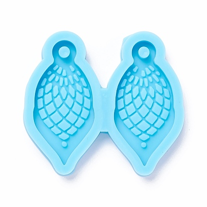 Moules en silicone pendentif bricolage, pour création de la boucle d'oreille , moules de résine, pour la résine UV, fabrication de bijoux en résine époxy, feuille