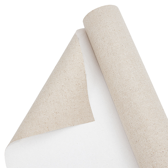 Рулон льняного холста средней зернистости для живописи