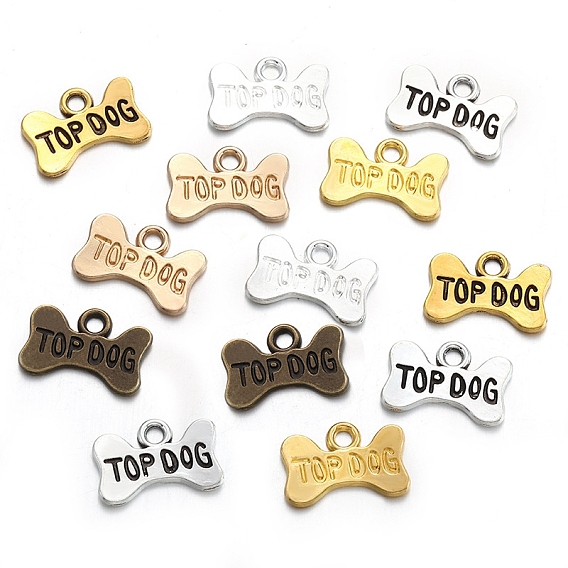 Подвески из сплава , кость со словом верхняя собака талисманы