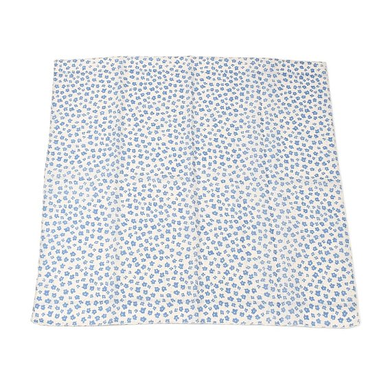 Polyester Floral Print Square Scarf Hair Bandana