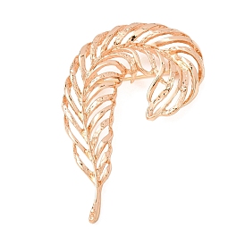 Alloy Lapel Pin Brooches, Feather