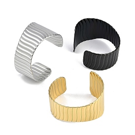 304 Stainless Steel Cuff Bangles for Women