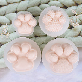 Food Grade Cake Silicone Mold, Creative DIY Candle Home Office Decoration Display Mold, Cat-pad