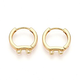 Латунная серьга-кольцо, без свинца, без никеля и без кадмия, кольцо