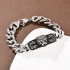 304 из нержавеющей стали ссылка браслеты, кубинские браслеты с цепочкой ссылок, гепард