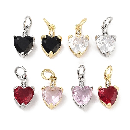 Латунные микро проложить кубического циркония прелести, без кадмия, без никеля и без свинца, с целью перехода в кольце, сердце