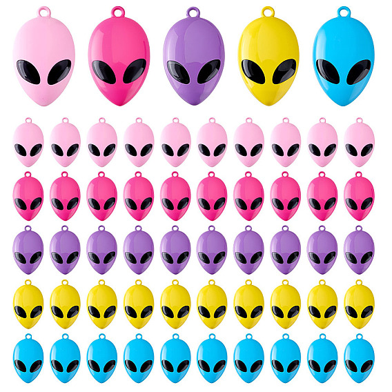 40 шт 5 цвета подвески из сплава, окрашенные распылением, запредельно