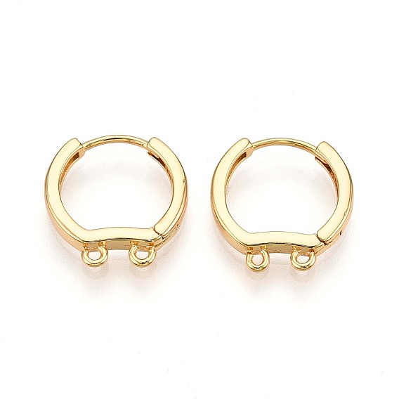 Латунная серьга-кольцо, без свинца, без никеля и без кадмия, кольцо