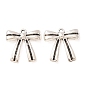 Tibetan Style Alloy Pendants, Bowknot Charms