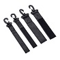 ARRICRAFT 4Pcs 2 Size Plastic and Iron Outdoor Carabiners Hanger Buckle Hook, with Nylon Tape