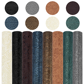 8 простыни 8 цвета ПВХ кожа ткань, прямоугольные