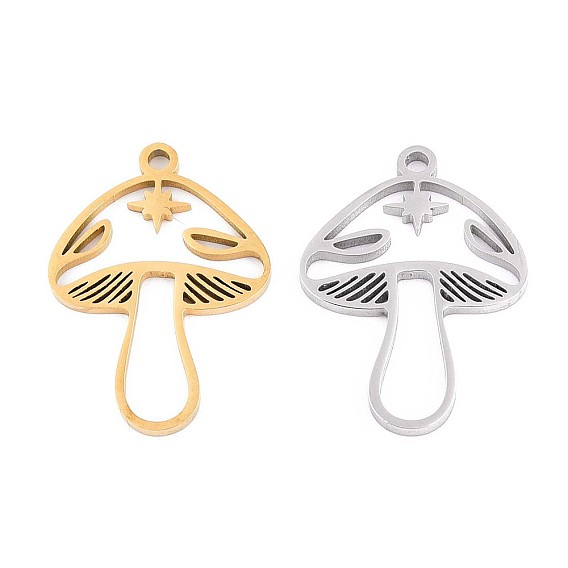 304 подвески из нержавеющей стали, грибное очарование, ионное покрытие (ip)