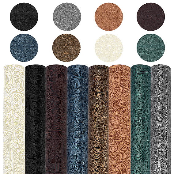 8 простыни 8 цвета ПВХ кожа ткань, прямоугольные