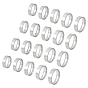 20 piezas 5 estilos 304 anillos de acero inoxidable para hombre