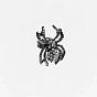 Simple Animal Rhinestone Spider Earrings - Creative Metal Ear Pendants, European and American Fashion.