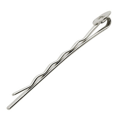 Iron Hair Bobby Pin Findings, 2x52x2mm