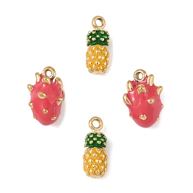 304 прелести нержавеющей стали, с эмалью, реальный 14 k позолоченный