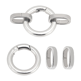 DIY Jewelry Making Finding Kit, Including 304 Stainless Steel Quick Link Connectors & O Rings Spring Gate Rings