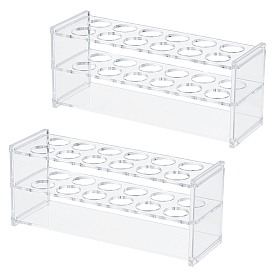 12 акриловые подставки для пробирок с отверстиями, многофункциональная стойка для держателей, прямоугольные