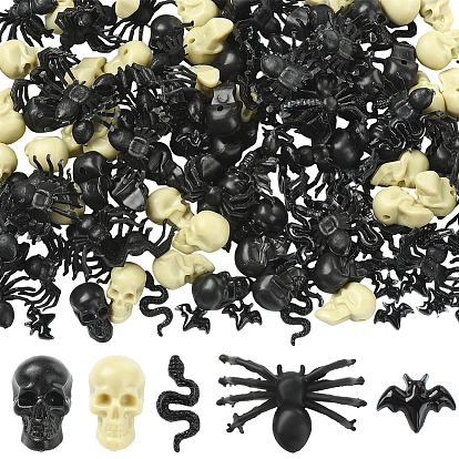 200 шт. 5 стили кабошоны из смолы на тему Хэллоуина, украшения для ногтей, разнообразные